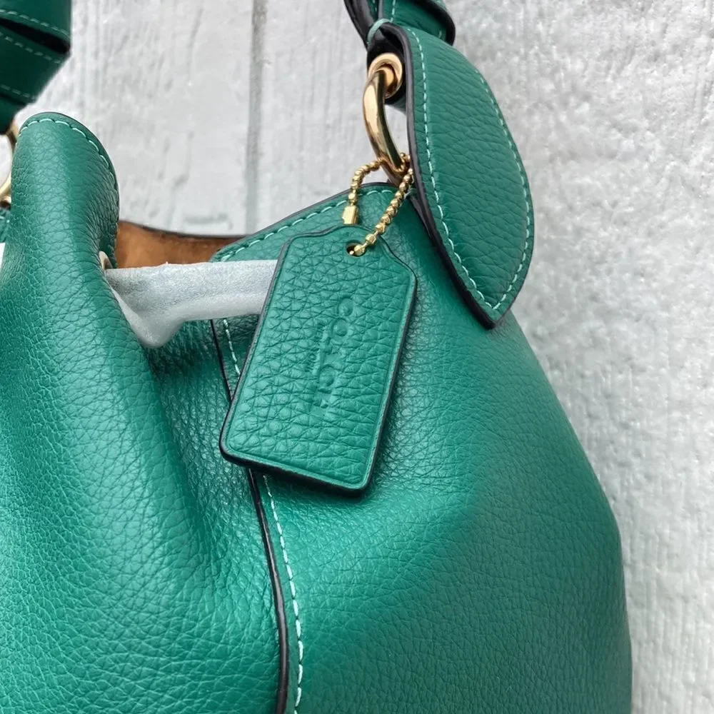 Coach Shoulder & Crossbody Purse Bag With Melon Slice Charm Leather
